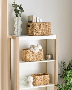 Sæt af 3 kurve HANOI Flet Naturlig