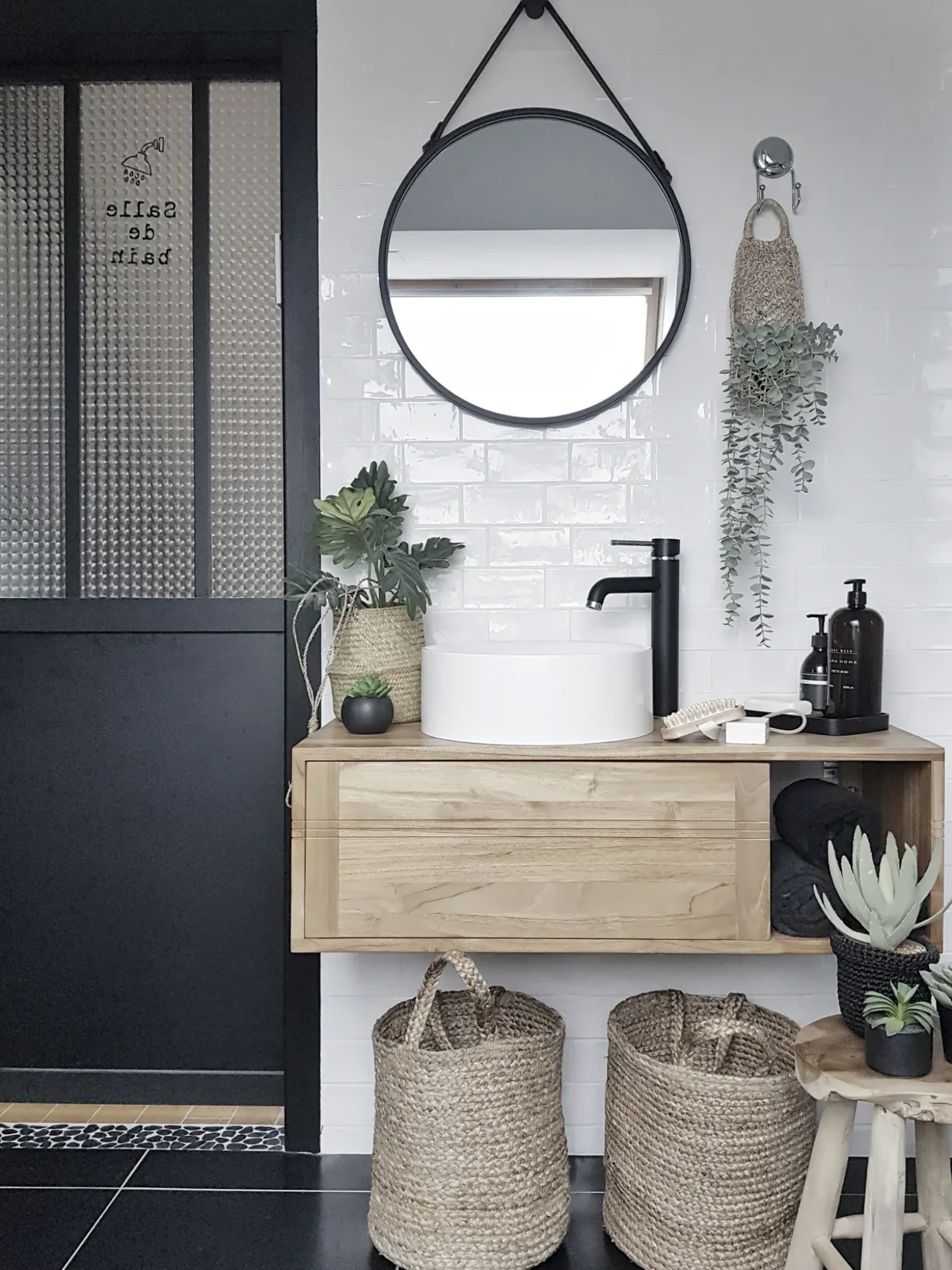 Sæt af 2 kurve KAELLA Jute Sand Beige