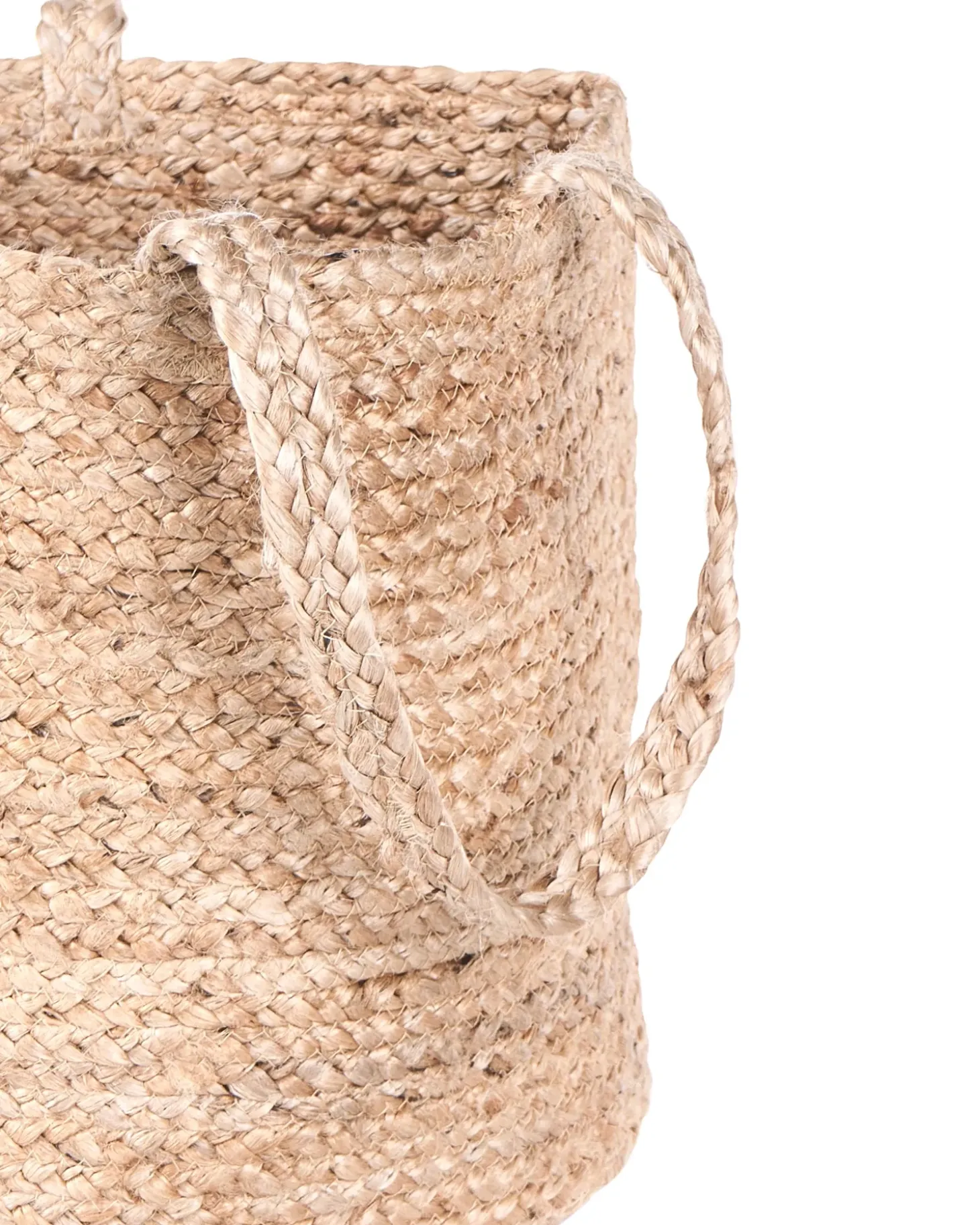 Sæt af 2 kurve KAELLA Jute Sand Beige