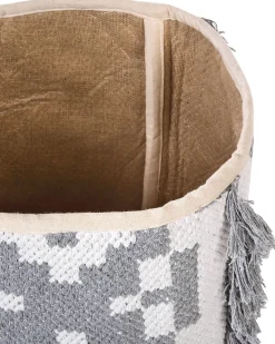 Sæt af 2 kurve KALAI Bomuld Grå