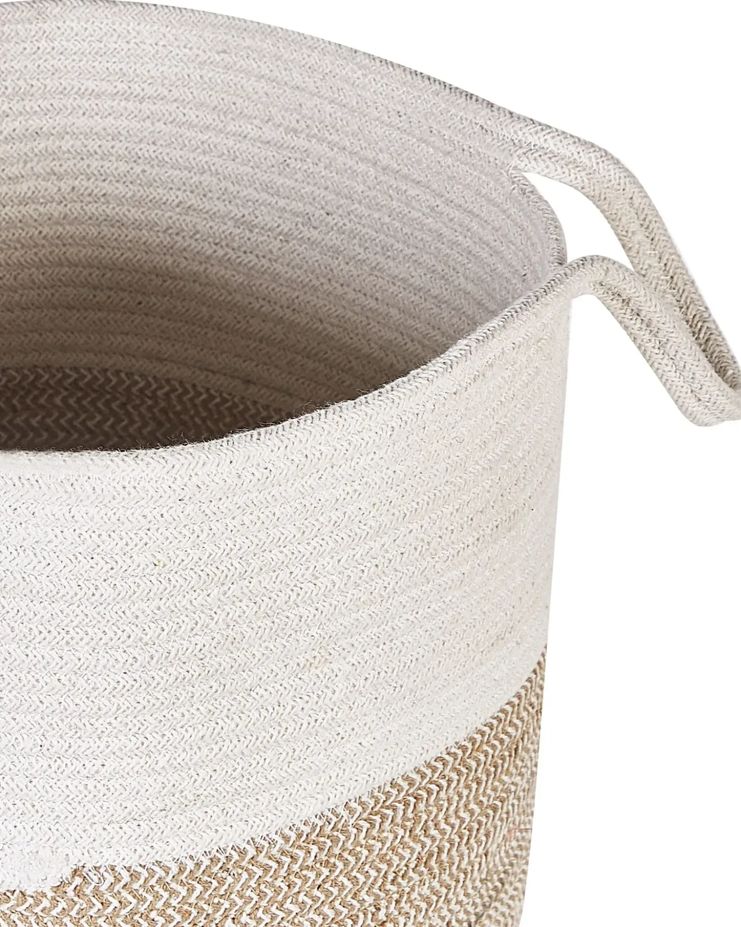 Sæt af 2 kurve PAZHA Bomuld Beige