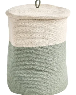 Sæt af 2 kurve SILOPI Bomuld Beige/grøn