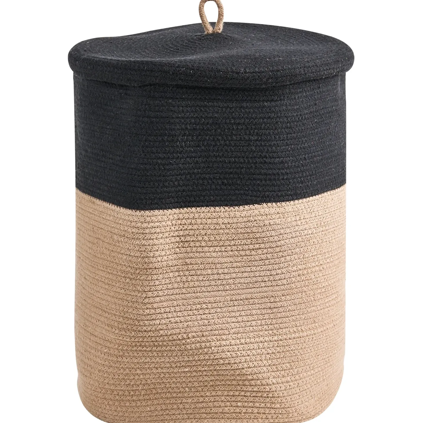 Sæt af 2 kurve SILOPI Bomuld Sort/beige