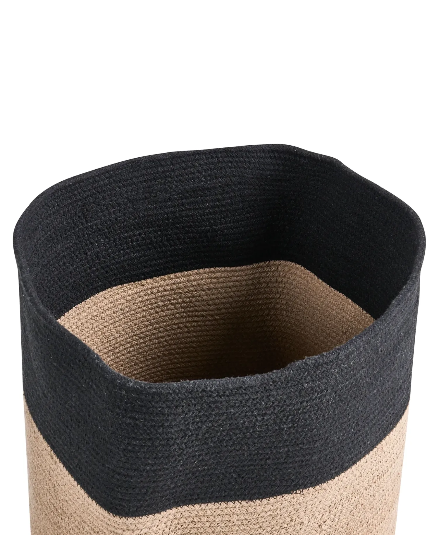 Sæt af 2 kurve SILOPI Bomuld Sort/beige