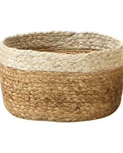 Sæt af 3 kurve TAJORI Jute Naturlig