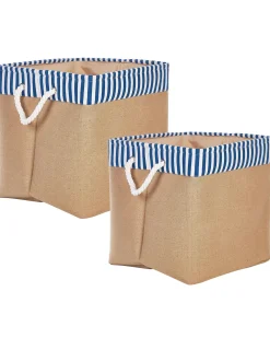 Sæt af 2 kurve TUGUL Bomuld Beige