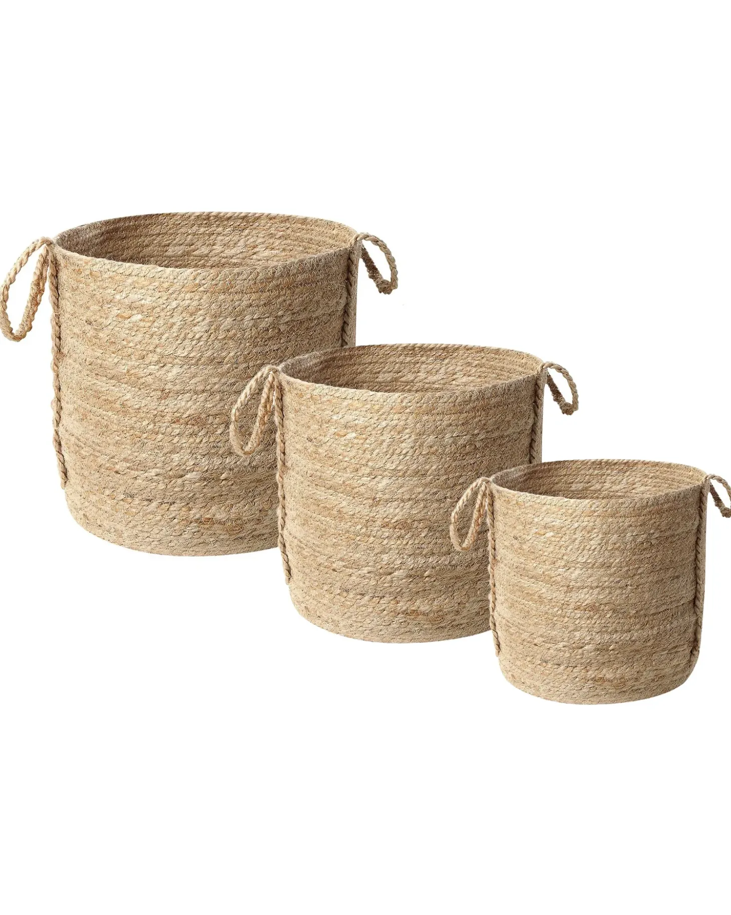 Sæt af 3 kurve WADH Jute Naturlig