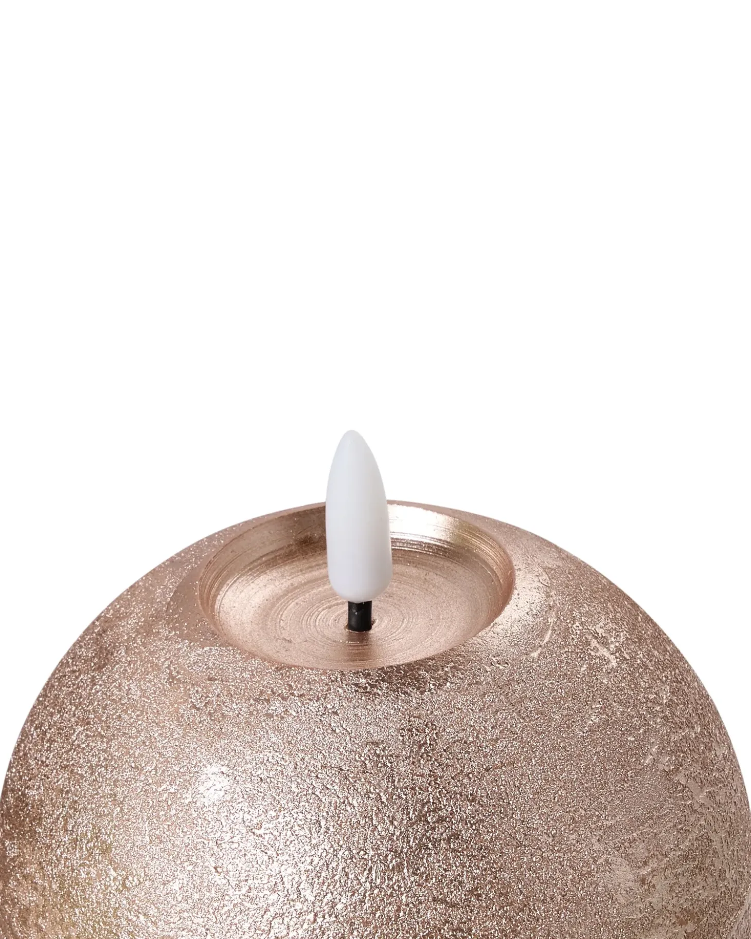 Sæt af 3 LED-stearinlys AMBROSIA 11 cm Guld