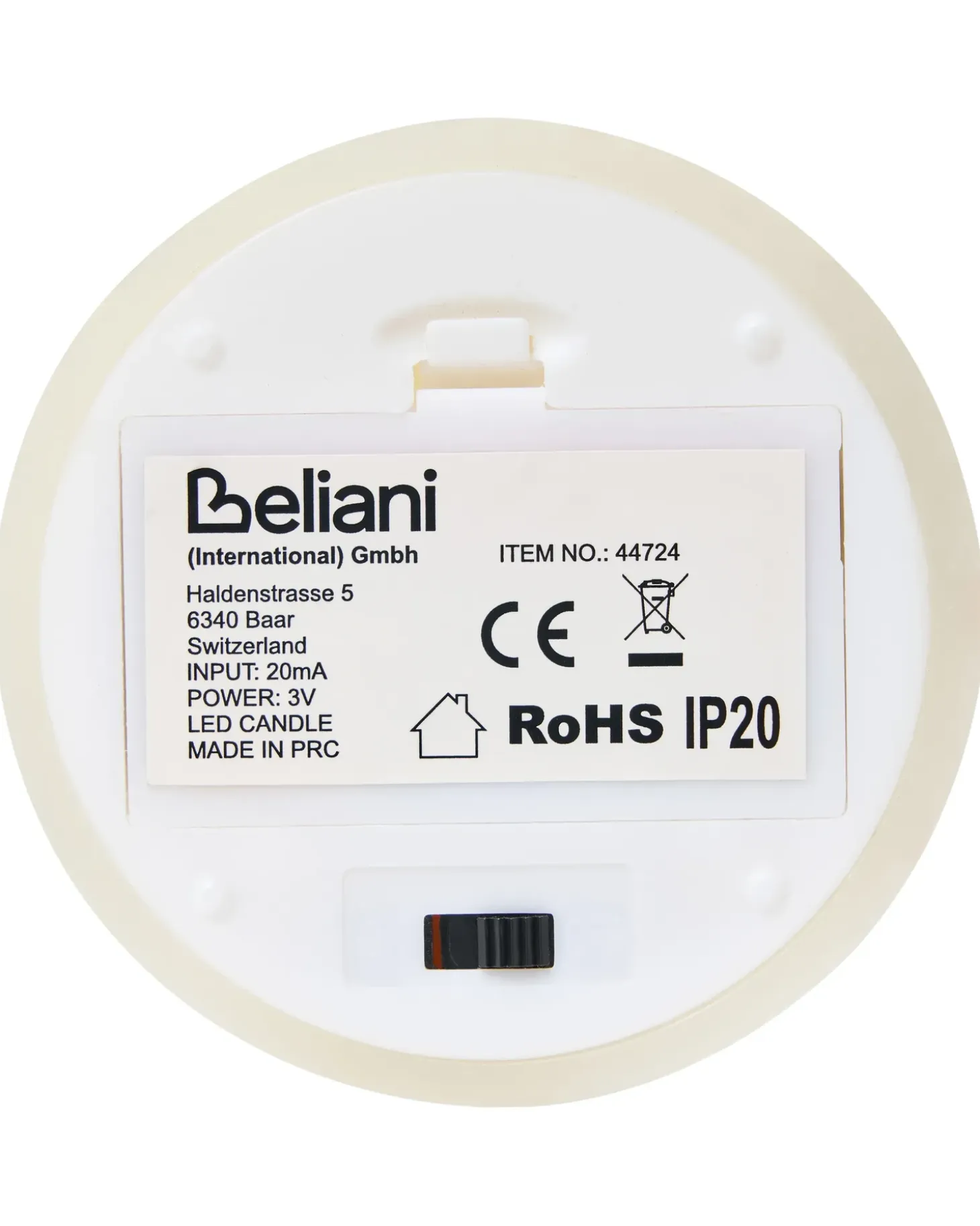 Sæt af 6 LED-stearinlys AMOREA 10/15 cm Cremehvid