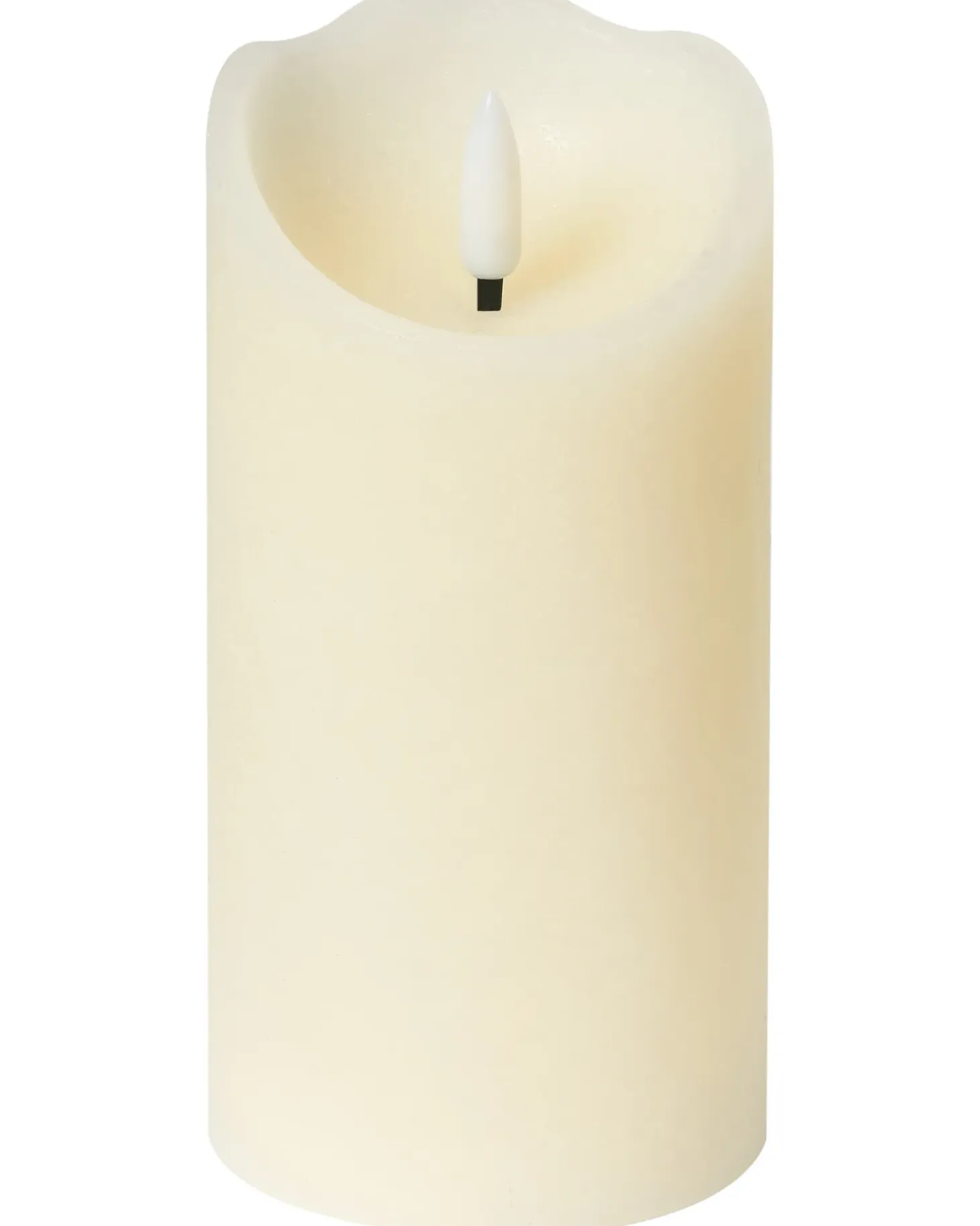 Sæt af 6 LED-stearinlys AMOREA 10/15 cm Cremehvid