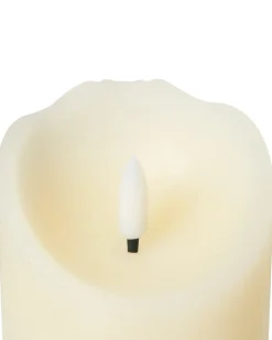 Sæt af 6 LED-stearinlys AMOREA 10/15 cm Cremehvid