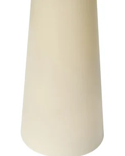 Sæt af 6 LED-stearinlys AURUM 28 cm Cremehvid