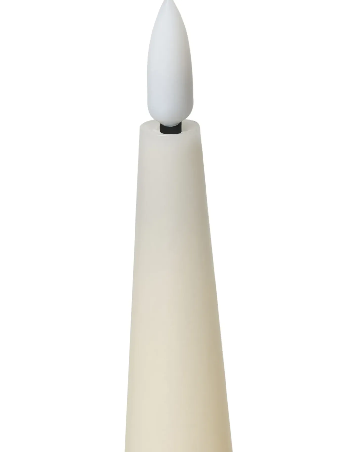 Sæt af 6 LED-stearinlys AURUM 28 cm Cremehvid
