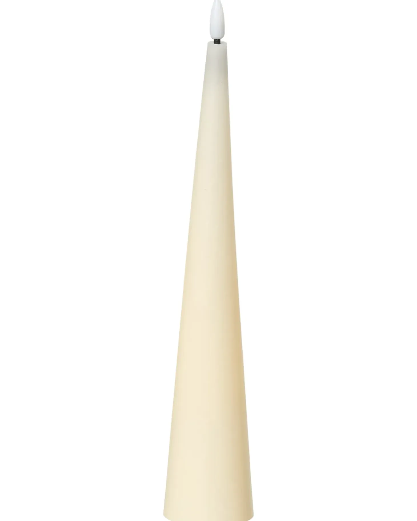 Sæt af 6 LED-stearinlys AURUM 28 cm Cremehvid