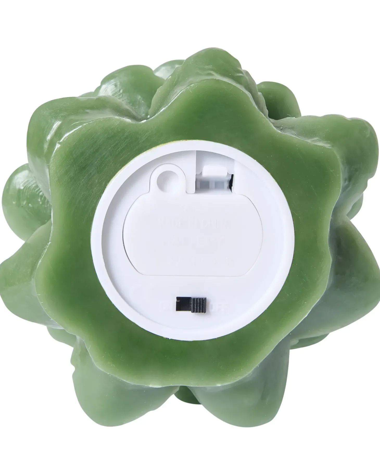 Sæt af 3 LED-stearinlys VELOURA Juletræ 16 cm Grøn