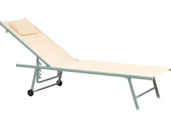 Sæt af 2 liggestole SORONI Metal Beige