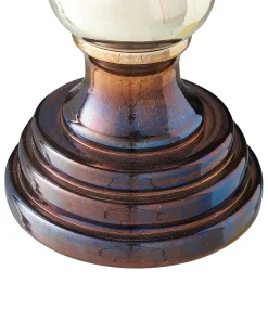 Sæt af 2 lysestager IMARTI Glas 40 cm Guld