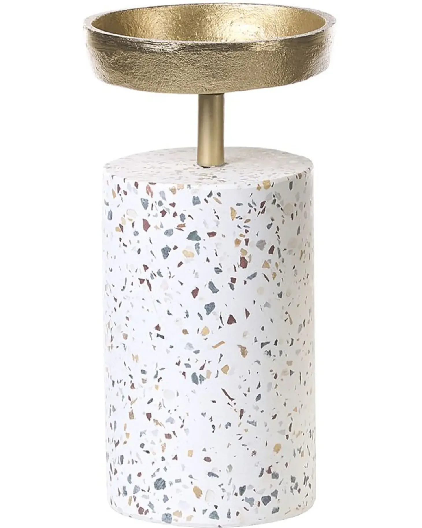 Sæt af 2 lysestager KAENGAN Sten 13/24 cm Guld