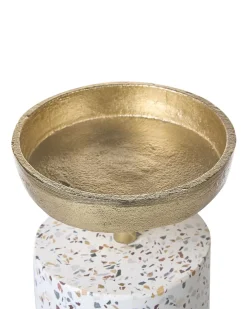 Sæt af 2 lysestager KAENGAN Sten 13/24 cm Guld