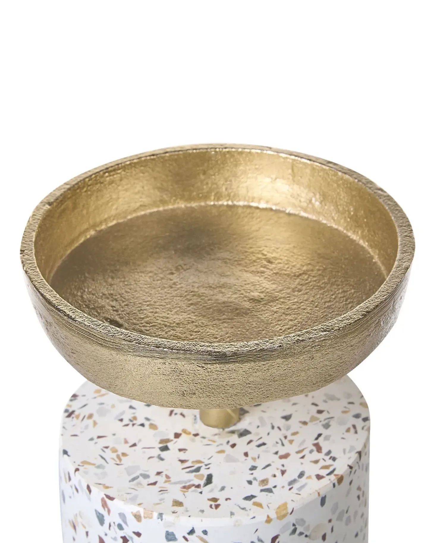 Sæt af 2 lysestager KAENGAN Sten 13/24 cm Guld