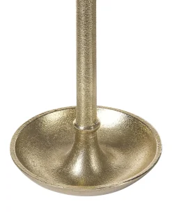 Sæt af 3 lysestager LIWUNG Metal 27/33/38 cm Guld