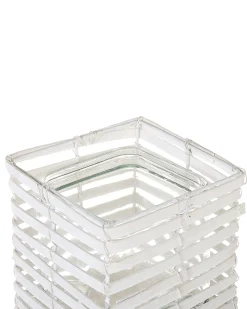 Sæt af 3 lysestager MAROLA Poppeltræ 54/34/20 cm Hvid