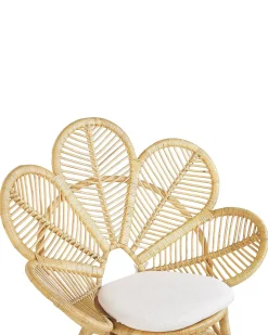 Sæt af 2 påfuglestole FLORENTINE Rattan Naturlig