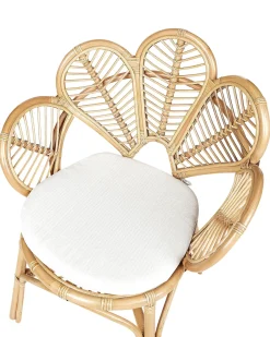 Sæt af 2 påfuglestole FLORENTINE II Rattan Naturlig