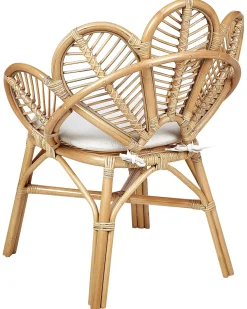Sæt af 2 påfuglestole FLORENTINE II Rattan Naturlig