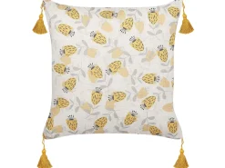 Sæt af 2 pyntepuder ABUTILON 45 x 45 cm Beige Blomstermønster
