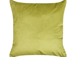 Sæt af 2 pyntepuder AEONIUM Velour 45 x 45 cm Olivengrøn Abstraktmønster