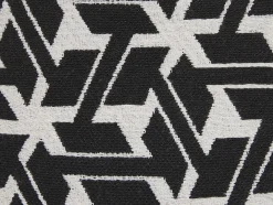 Sæt af 2 pyntepuder ANDIRIN Bomuld 45 x 45 cm Sort Geometrisk mønster