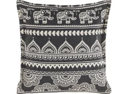 Sæt af 2 pyntepuder ATABAGI Bomuld 45 x 45 cm Sort Orientalsk mønster