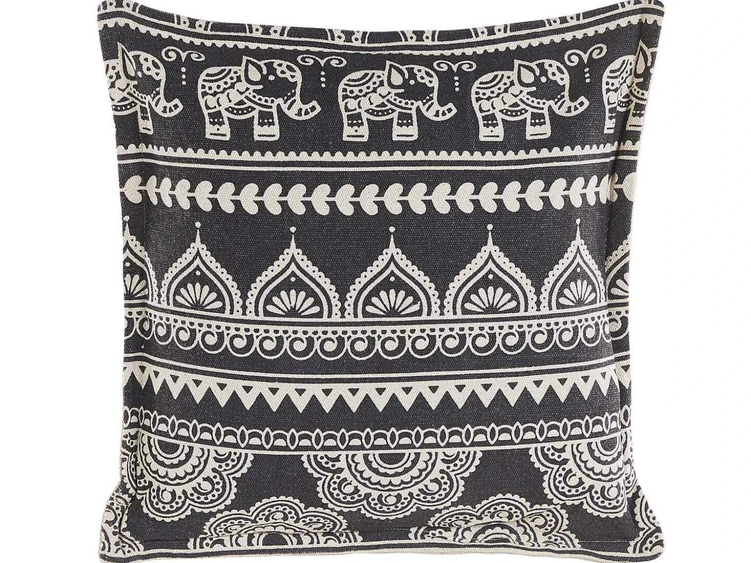 Sæt af 2 pyntepuder ATABAGI Bomuld 45 x 45 cm Sort Orientalsk mønster