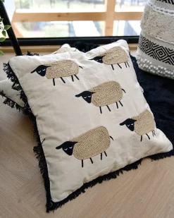 Sæt af 2 pyntepuder BANNU Boucle 45 x 45 cm Beige