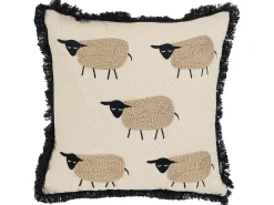 Sæt af 2 pyntepuder BANNU Boucle 45 x 45 cm Beige