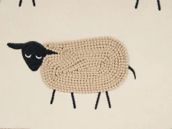 Sæt af 2 pyntepuder BANNU Boucle 45 x 45 cm Beige