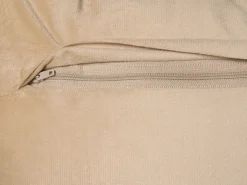 Sæt af 2 pyntepuder BELLE Velour 30 x 50 cm Beige Ensfarvet
