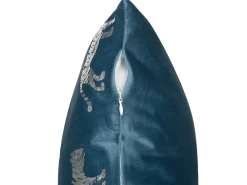 Sæt af 2 pyntepuder BLUEBELL Velour 45 x 45 cm Blå Dyremønster