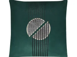 Sæt af 2 pyntepuder CEROPEGIA Velour 45 x 45 cm Smaragdgrøn Geometrisk mønster