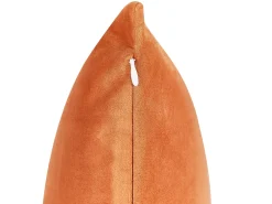 Sæt af 2 pyntepuder CEROPEGIA Velour 45 x 45 cm Orange Geometrisk mønster