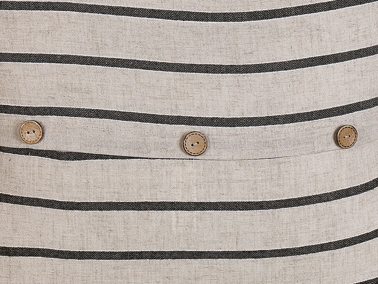 Sæt af 2 pyntepuder CYNARA Bomuld 43 x 43 cm Beige Stribet mønster