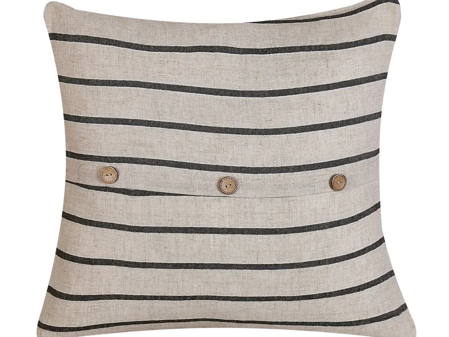 Sæt af 2 pyntepuder CYNARA Bomuld 43 x 43 cm Beige Stribet mønster