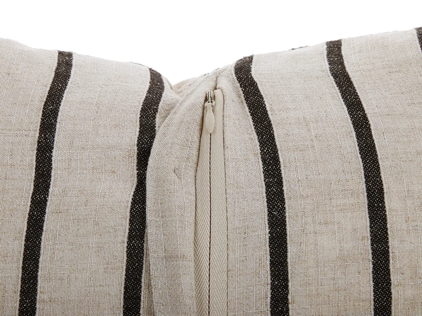 Sæt af 2 pyntepuder CYNARA Bomuld 43 x 43 cm Beige Stribet mønster