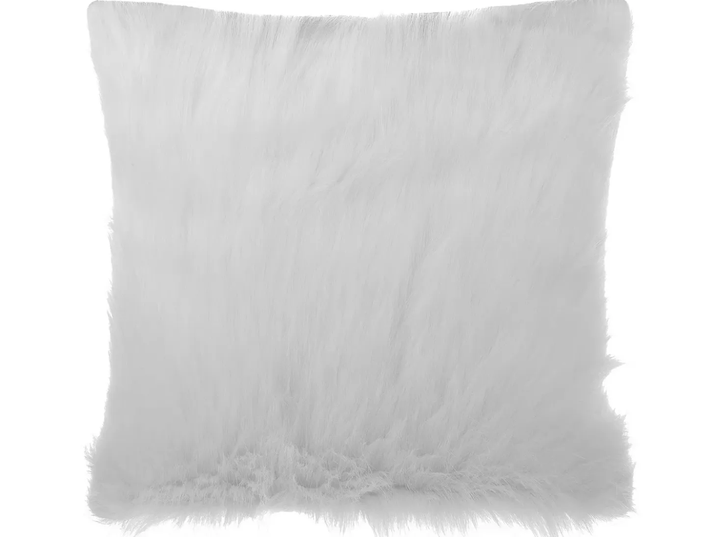 Sæt af 2 pyntepuder DAISY Kunstig pels 45 x 45 cm Lys Beige Ensfarvet