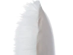 Sæt af 2 pyntepuder DAISY Kunstig pels 45 x 45 cm Lys Beige Ensfarvet