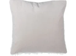 Sæt af 2 pyntepuder DAISY Kunstig pels 45 x 45 cm Lys Beige Ensfarvet
