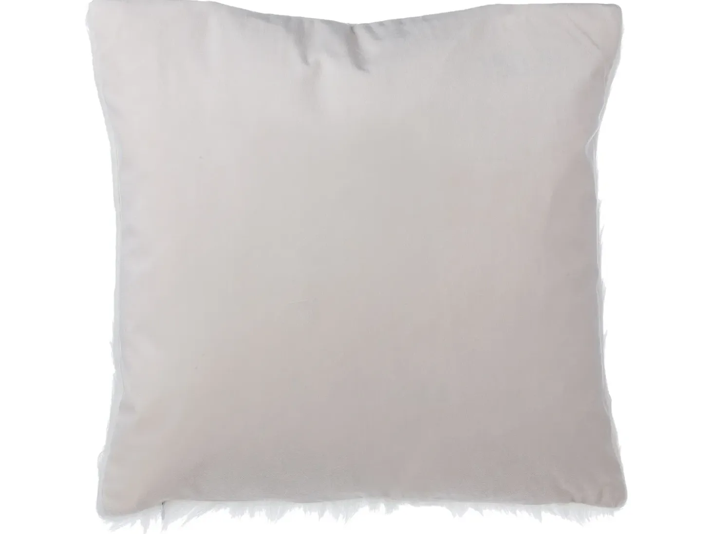 Sæt af 2 pyntepuder DAISY Kunstig pels 45 x 45 cm Lys Beige Ensfarvet
