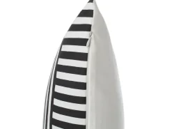 Sæt af 2 pyntepuder DALIA Bomuld 45 x 45 cm Sort Geometrisk mønster
