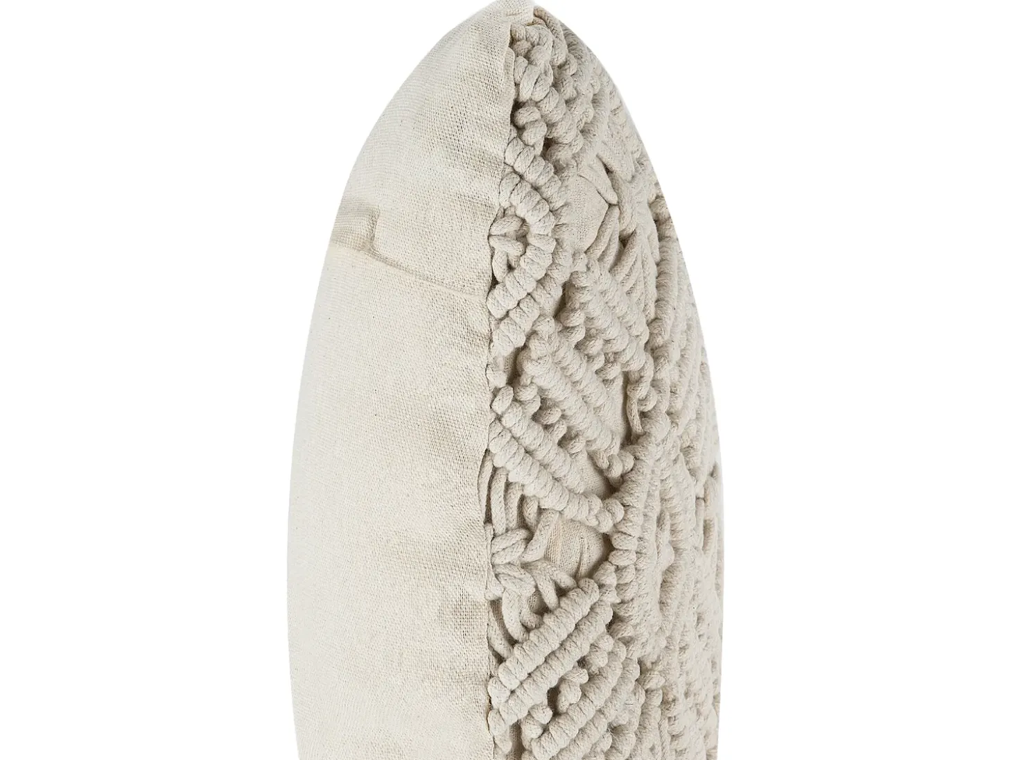 Sæt af 2 pyntepuder ESENKOY Bomuld 50 x 50 cm Lys Beige Geometrisk mønster